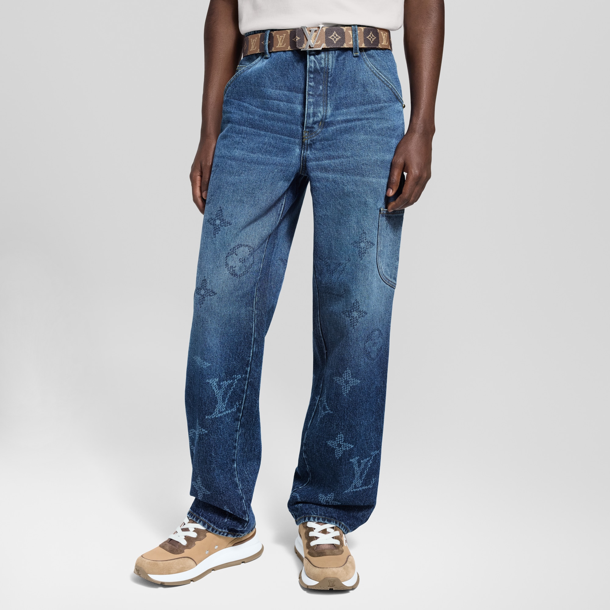 Monogram Denim Workwear Pants - Ready-to-Wear | LOUIS VUITTON